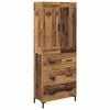vidaXL Visok predalnik 2 kos Star les 69,5 x 34 x 180 cm