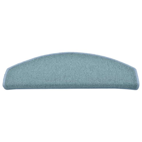 vidaXL Stopni&scaron;čne preproge 30 kosov 65x24x4 cm morsko modre polkrožne velike