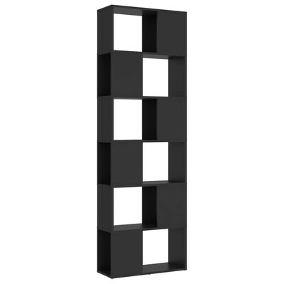 vidaXL Knjižna omara za razdelitev prostora siva 60x24x186 cm