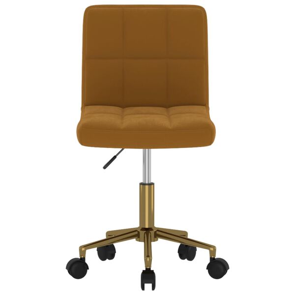 vidaXL Vrtljivi jedilni stoli 4 kosi rjav žamet