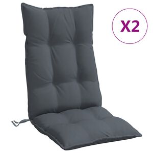 vidaXL Blazine za stole 2 kosa antracit oxford tkanina