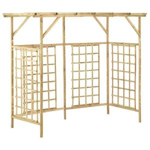 vidaXL Vrtna pergola za 3 smetnjake impregnirana borovina