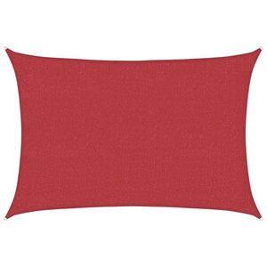 vidaXL Senčno jadro 160 g/m&sup2; rdeče 2x2,5 m HDPE