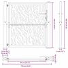 vidaXL Vrtna vrata 100x100 cm odporna jeklena konstrukcija s sledi
