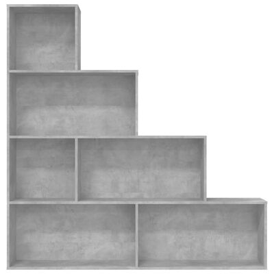 vidaXL Knjižna omara/pregrada betonsko siva 155x24x160 cm