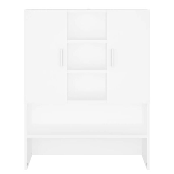 vidaXL Omara za pralni stroj bela 70,5x25,5x90 cm