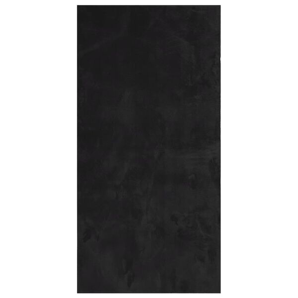 vidaXL Preproga HUARTE kratka vlakna mehka in pralna črna 100x200 cm