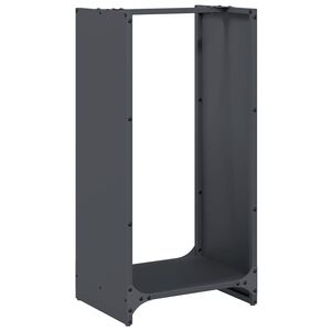 vidaXL Stojalo za drva antracitno 40x30x80 cm hladno valjano jeklo