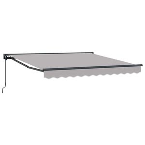 vidaXL Okvir tende Svetlo siva 300 x 250 cm Poliester s PU premazom