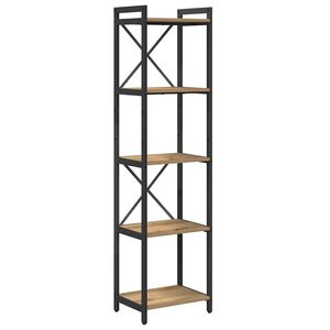 vidaXL Knjižna polica Umetni hrast 40 x 30 x 155 cm Konstruiran les