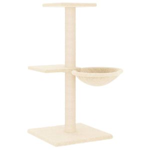 vidaXL Mačje drevo s praskalniki iz sisala krem 72 cm