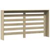 vidaXL Pokrov za radiator sonoma hrast 149x20x82 cm inženirski les