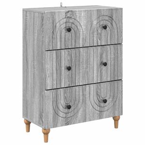 vidaXL Predalna omara Siva Sonoma 66 x 34,5 x 90 cm Inženirski les