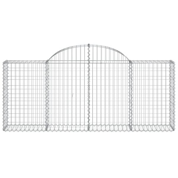 vidaXL Obokane gabion ko&scaron;are 30 kosov 200x30x80/100 cm cinkano železo