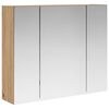vidaXL Kopalni&scaron;ka ogledalna omara Artisan hrast 60 x 14,5 x 50 cm