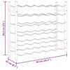 vidaXL Stojalo za vino za 36 steklenic črno železo