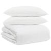 vidaXL Komplet odej z blazino 3 pcs Bela Perje