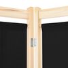 vidaXL Paravan 6-delni 240x170x4 cm črno blago