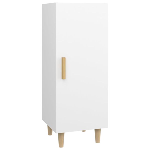 vidaXL Komoda bela 34,5x34x90 cm konstruiran les
