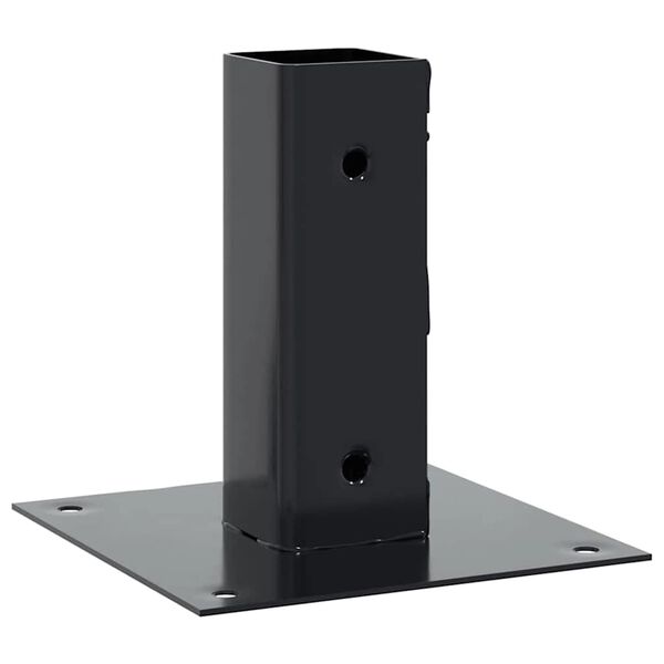 vidaXL Podstavki za stebre Kvadratni 12 kosov Antracit 46x46 mm