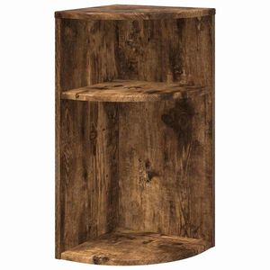 vidaXL Stranska miza Dimljeni oreh 29,6 x 29,6 x 60 cm Inženirski les