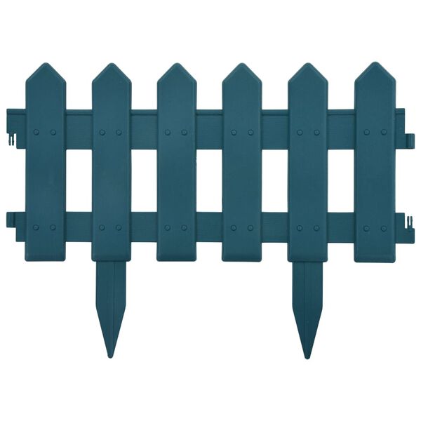 vidaXL Obroba za travo 25 kosov zelena 10 m PP