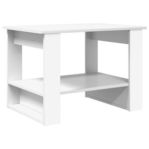 vidaXL Klubska miza Bela 72 x 50 x 50 cm Inženirski les