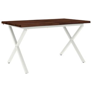 vidaXL Jedilna miza z naravno robom 140 x 80 x 75 cm