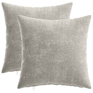 vidaXL Prevleka za blazino 2 kos HEERLEN Svetlo siva 40 x 40 cm