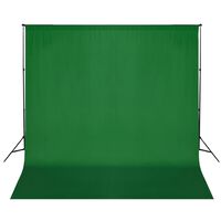 vidaXL Podporni sistem za ozadje 600 x 300 cm zelene barve