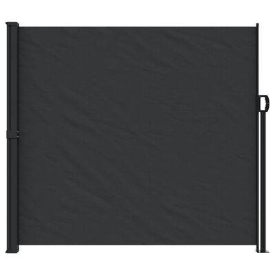 vidaXL Zložljiva stranska tenda črna 180x300 cm