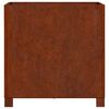vidaXL Cvetlično korito z nogami zarjavelo 50x50x50 cm corten jeklo