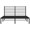 vidaXL Kovinski posteljni okvir z vzglavjem črn 120x190 cm