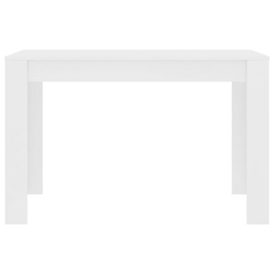 vidaXL Jedilna miza bela 120x60x76 cm iverna plošča