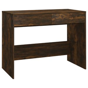 vidaXL Pisalna miza dimljeni hrast 101x50x76,5 cm iverna plo&scaron;ča
