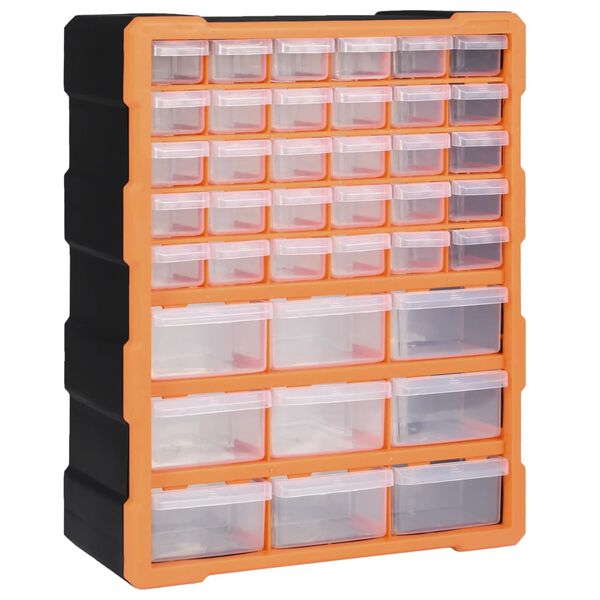 vidaXL Organizator z 39 predali 38x16x47 cm