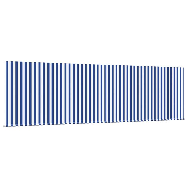 vidaXL Retraktilna tenda Modra in bela 400 &times; 300 cm