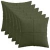 vidaXL Prevleka za blazino 6 pcs ALMELO Zelena 30 x 30 cm korduroy
