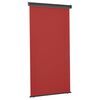 vidaXL Balkonska stranska tenda 125x250 cm rdeča