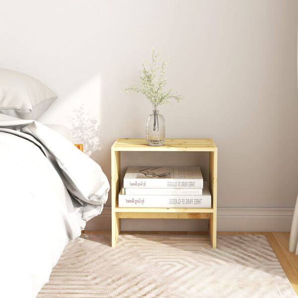 vidaXL Nočna omarica 40x30,5x40 cm trden les jelke