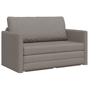 vidaXL Sofa postelja 110cm Taupe blago