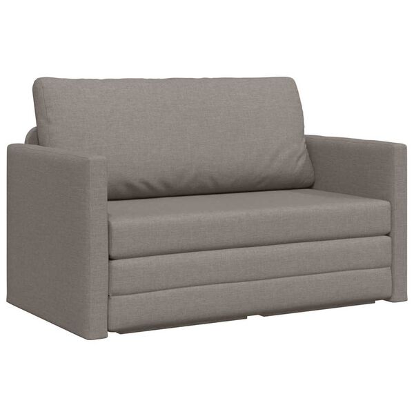 vidaXL Sofa postelja 110cm Taupe blago