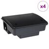 vidaXL Mi&scaron;olovke 4 kosi črne 23x19x9,5 cm