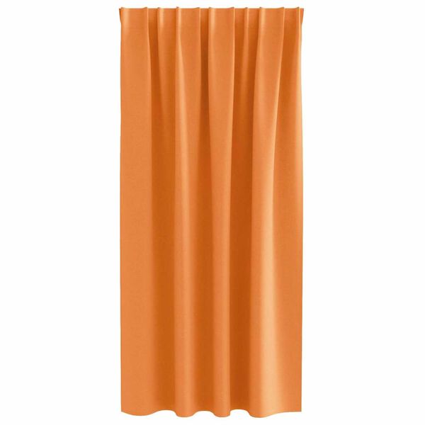 vidaXL Zavese za zatemnitev z obroči 2 pcs Oranžna 175 x 140 cm