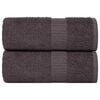 vidaXL Brisače za umivanje FROGN 2 kosa antracitne 30x30 cm 360 g/m&sup2;