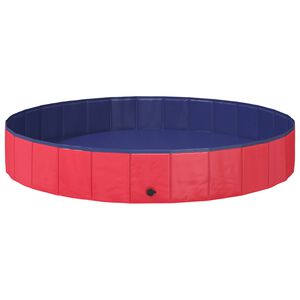 vidaXL Bazen za pse &Oslash;200 x 30 cm Gosta PVC Rdeča