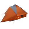 vidaXL Teepee &scaron;otor s streho Siva in oranžna 490 x 410 x 210 cm