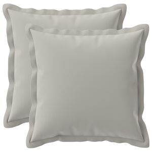 vidaXL Prevleka za blazino 2 kos HOUTEN Siva 30 x 30 cm Poliester