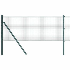 vidaXL Varjeno žično ograjo za pritrditev na tla 25 x 0,4 m Zelena
