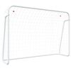 vidaXL Nogometni gol z mrežo bel 214x75x152 cm jeklo in poliester